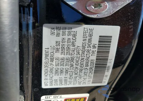 2024 Acura Rdx z USA, uszkodzony, nr VIN 5J8TC2H32RL032878